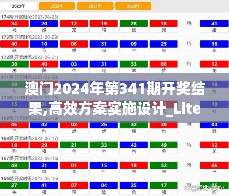 澳门2024年第341期开奖结果,高效方案实施设计_Lite1.276