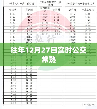 往年12月27日常熟实时公交信息